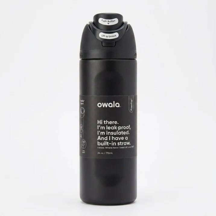 زجاجة Owala FreeSip - اسود